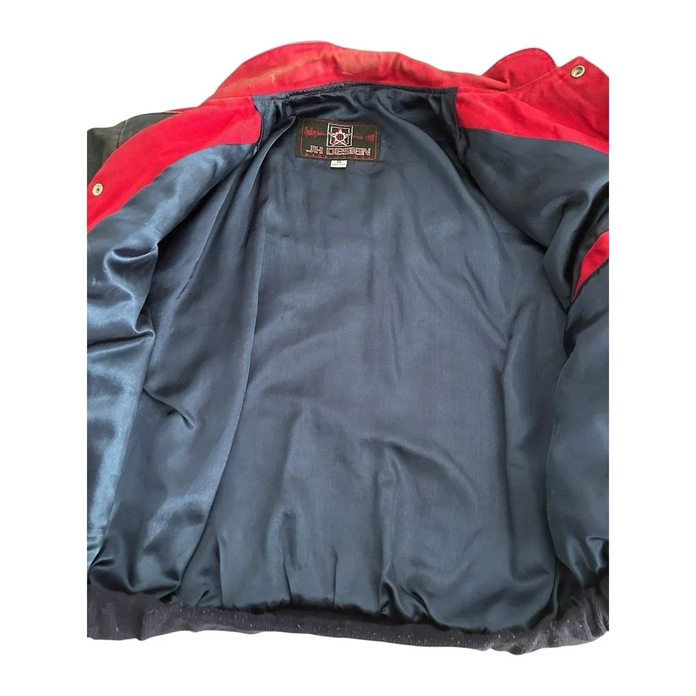 Authentic Nascar Jeff Gordon #24 Flame Dupont Jacket 'JH Design' Red  XL